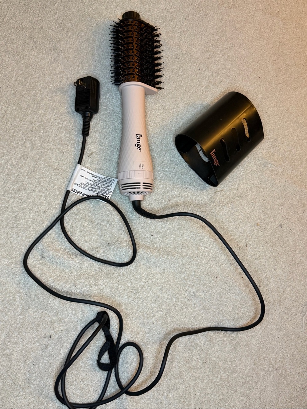 L'ange Le Volume 2-in-1 Titanium Hot Air Dryer Brush - Blush Pink